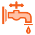 A tap icon for the plumbing service